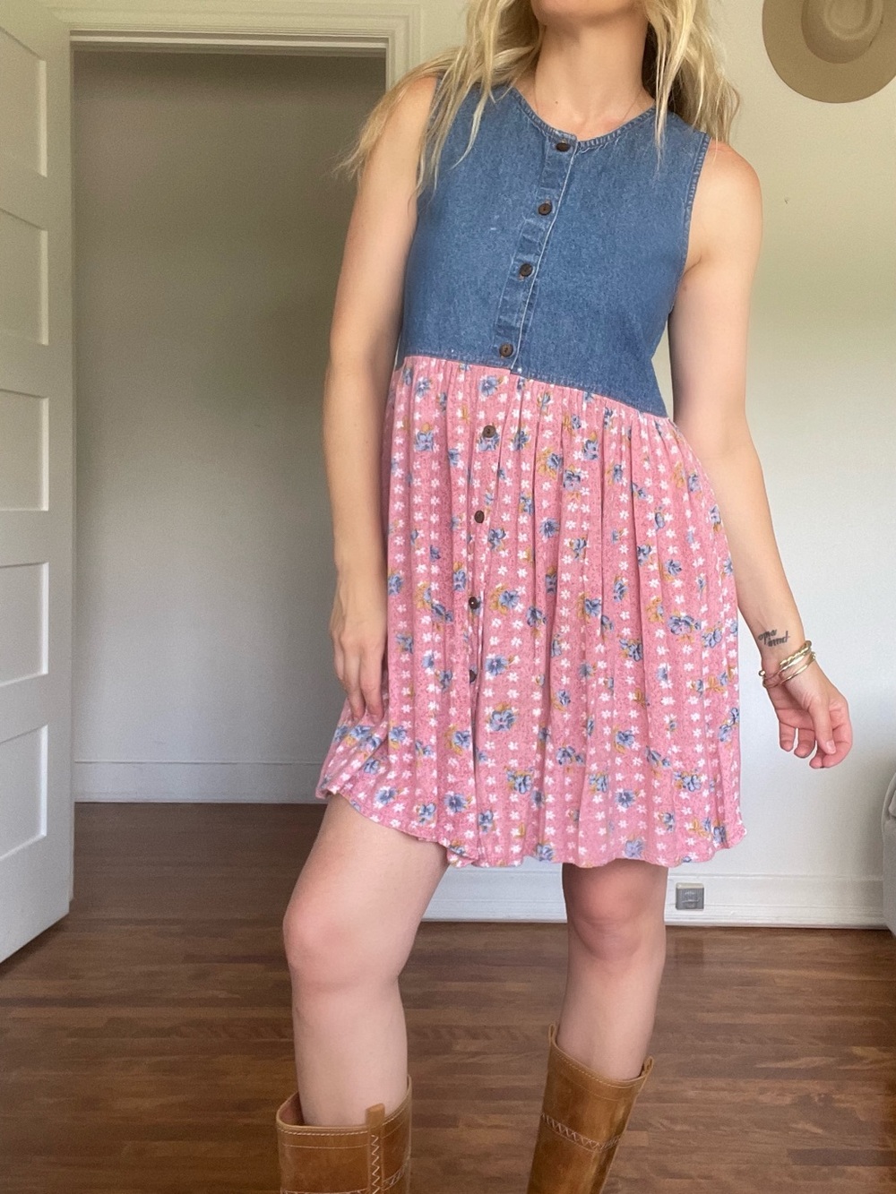 90’s denim dress